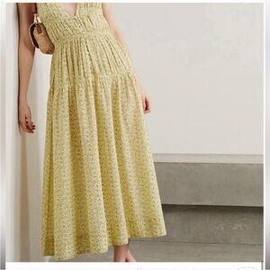 Doen Irina Yellow Floral Maxi Dress